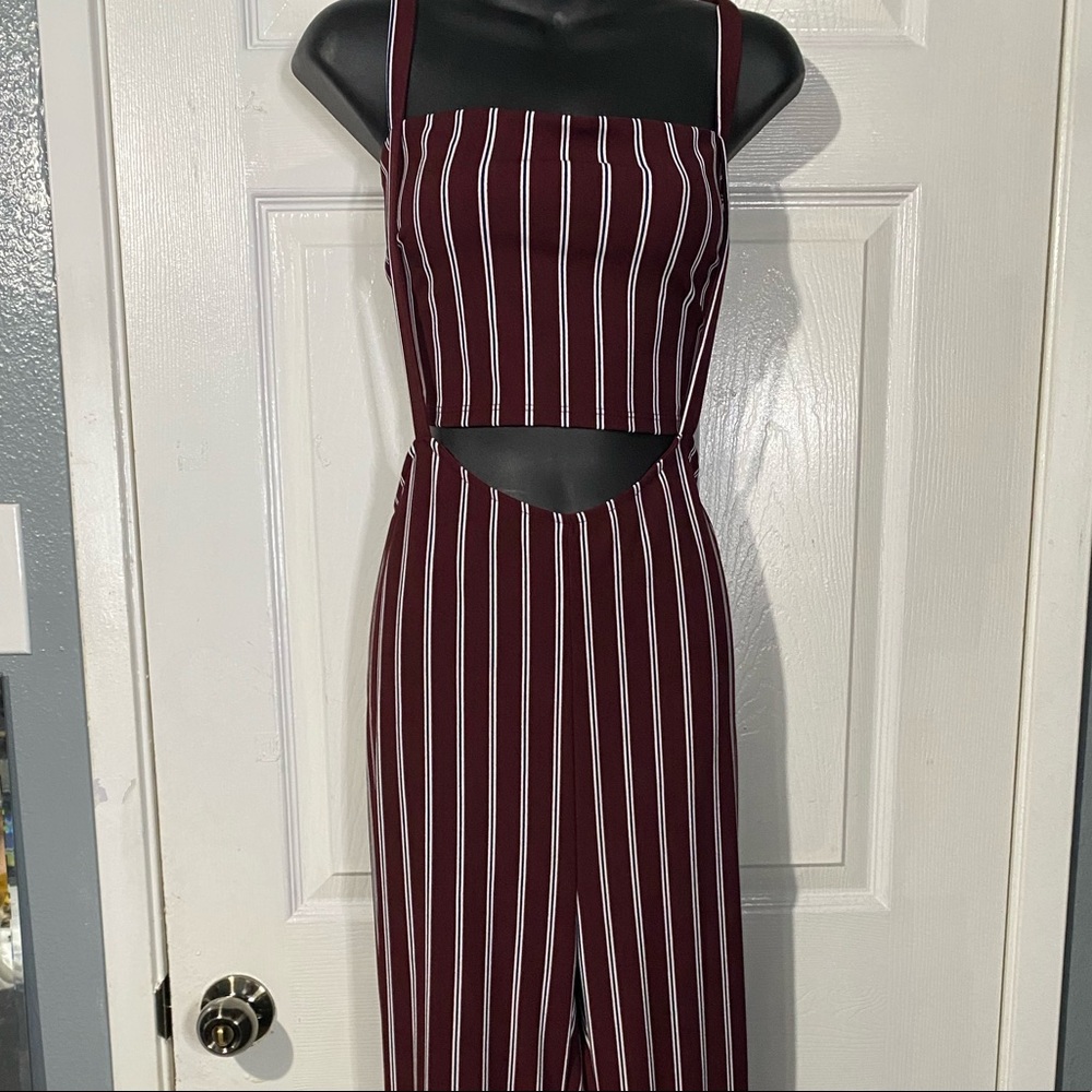Stripe jumpsuit